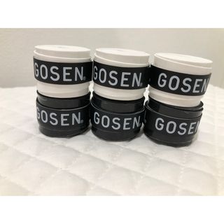 ゴーセン(GOSEN)の【限定価格】GOSEN グリップテープ 6個 白黒★迅速発送 ゴーセン マイバチ(その他)