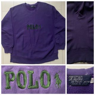 ポロラルフローレン(POLO RALPH LAUREN)の90s イタリア製 POLO ラルフローレン reverse weave XXL(スウェット)