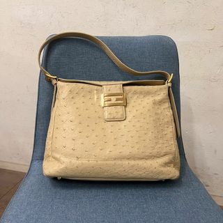 【新品】Pearltone Bag パールトーン　オーストリッチ バッグ(ハンドバッグ)