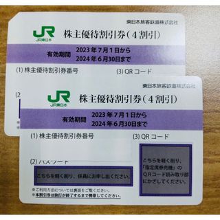 ジェイアール(JR)のJR東日本　株主優待券　2枚(鉄道乗車券)