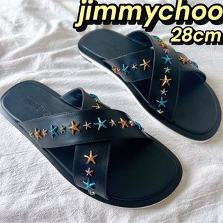 ジミーチュウ(JIMMY CHOO)のレア　jimmychoo ジミーチュウ スタッズ　メンズサンダルPALMO 28(サンダル)