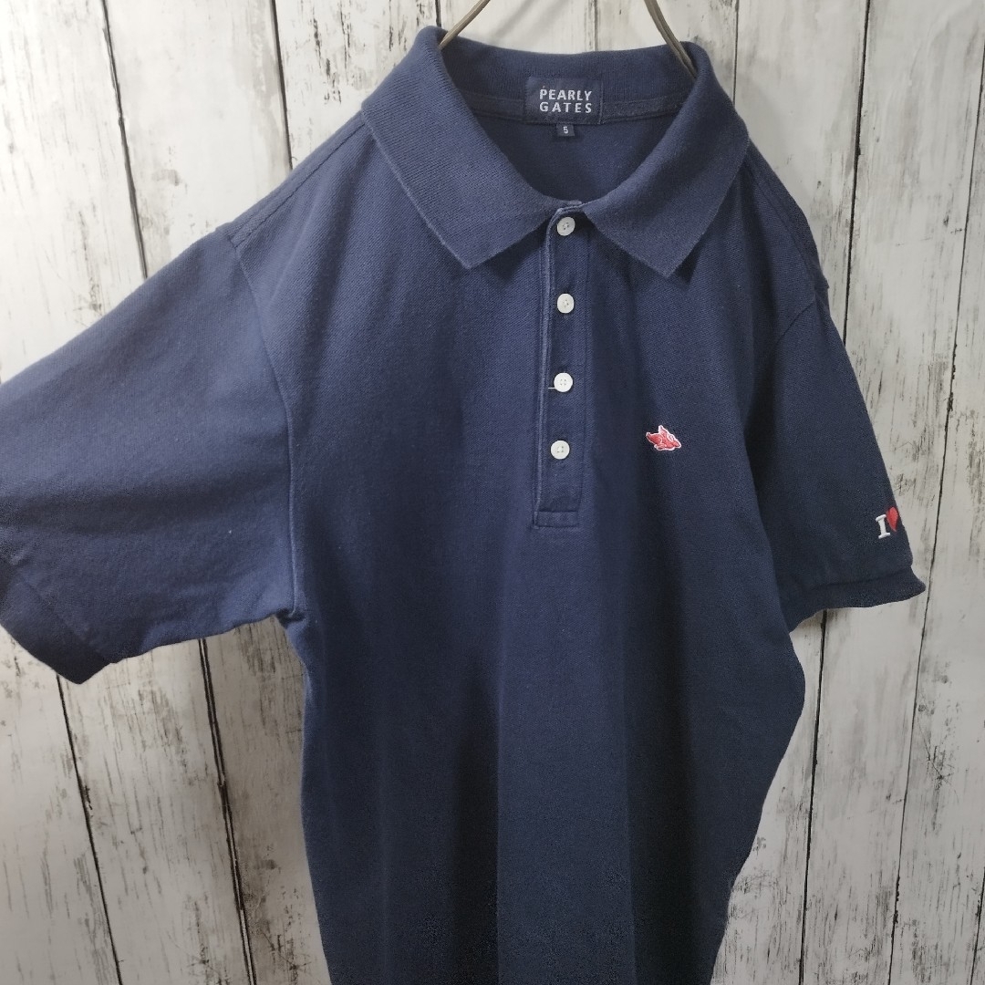 PEARLY GATES(パーリーゲイツ)の【PEARLY GATES】Onepoint Polo Shirt　D973 メンズのトップス(ポロシャツ)の商品写真