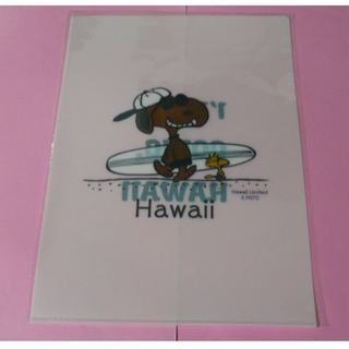 スヌーピー(SNOOPY)のスヌーピー　モニホノルル　I'M GOING HAWAII 　クリアファイル(キャラクターグッズ)