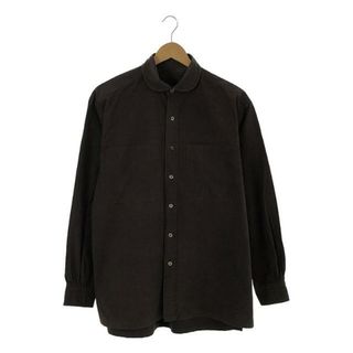 ポータークラシック(PORTER CLASSIC)のPORTER CLASSIC / ポータークラシック | コットン ワイドポケット ラウンドカラーシャツ | 1 | グレー | メンズ(Tシャツ/カットソー(七分/長袖))