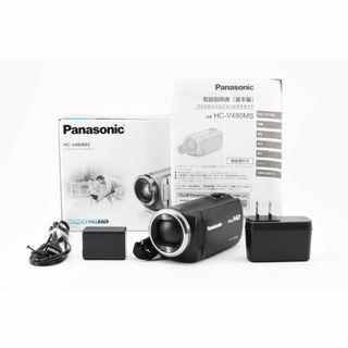 パナソニック(Panasonic)の✨箱付美品✨Panasonic HC-V480MS ホワイト ビデオカメラ(ビデオカメラ)