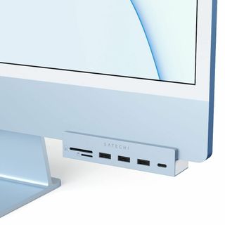 【サイズ:2021iMac_色:ブルー】Satechi iMac24インチ用 U(PC周辺機器)