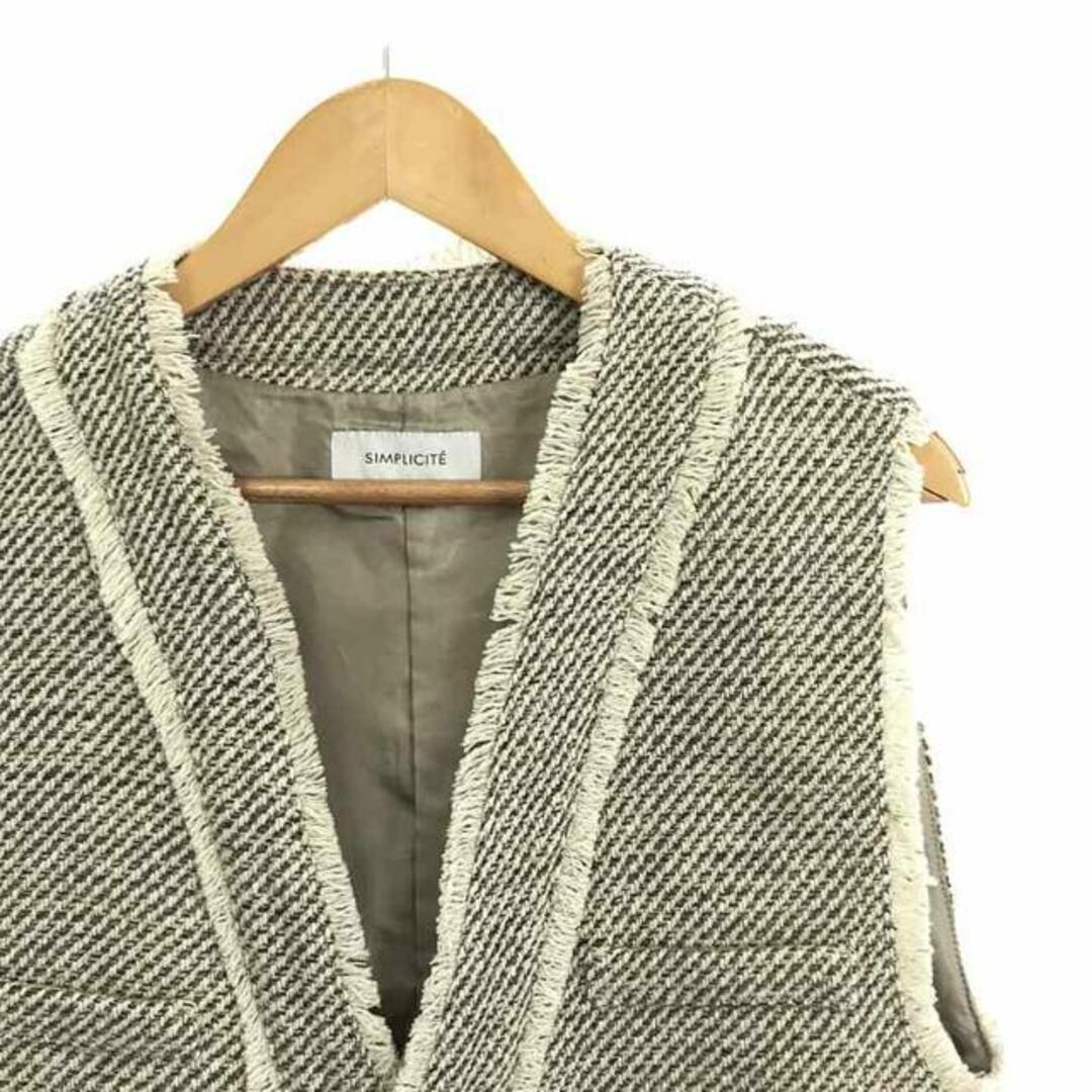 None / | 2023AW | Simplicite / シンプリシテェ 前開きツイード None / | 2023AW | Simplicite / シンプリシテェ 前開きツイード