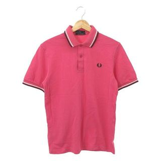 FRED PERRY / フレッドペリー | 英国製 月桂樹 ロゴ刺しゅう 鹿の子 ポロシャツ | 36 | ピンク | メンズ