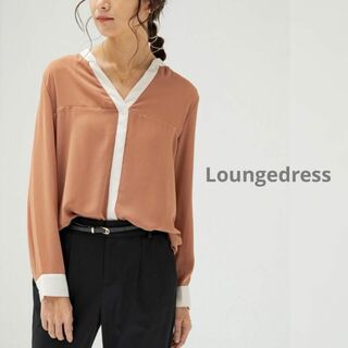 ラウンジドレス(Loungedress)のラウンジドレス　マットジョーゼットブラウス(シャツ/ブラウス(長袖/七分))