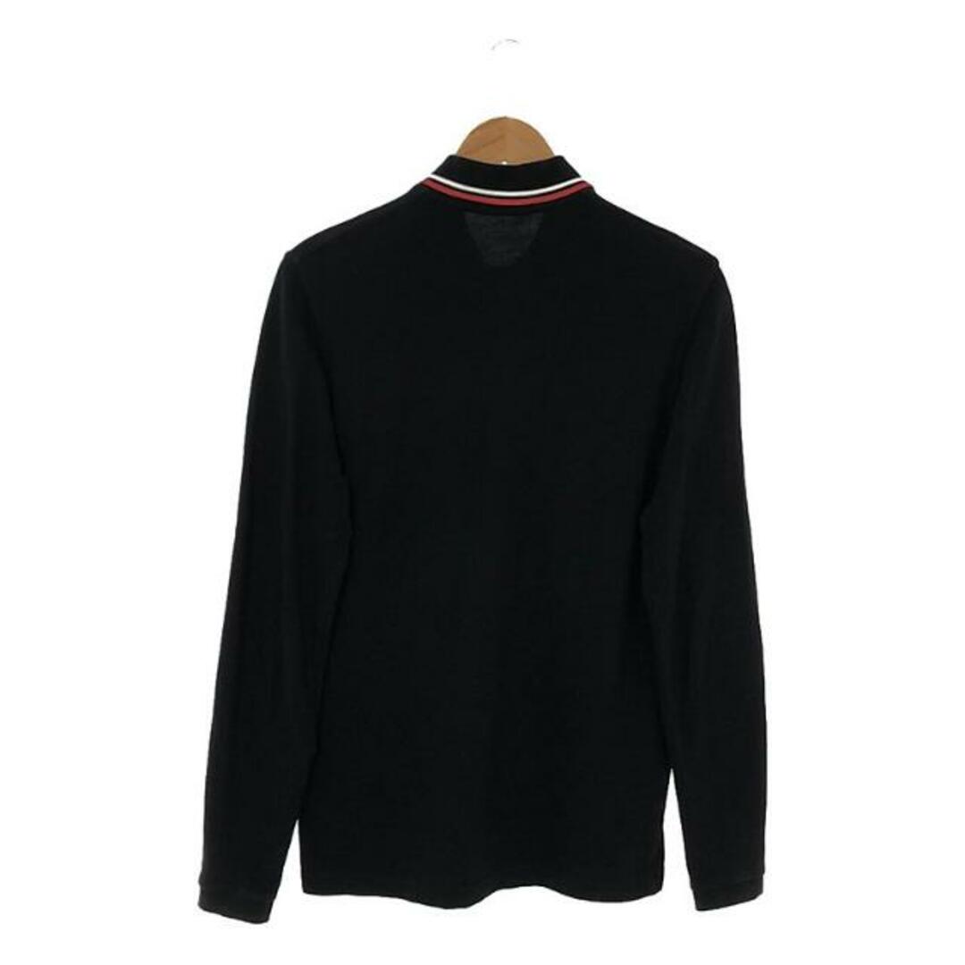 FRED PERRY / フレッドペリー | 英国製 月桂樹 ロゴ刺しゅう 鹿の子 長袖ポロシャツ | 36 | ブラック | メンズ FRED PERRY / フレッドペリー | 英国製 月桂樹 ロゴ刺しゅう 鹿の子 長袖ポロシャツ | 36 | ブラック | メンズ
