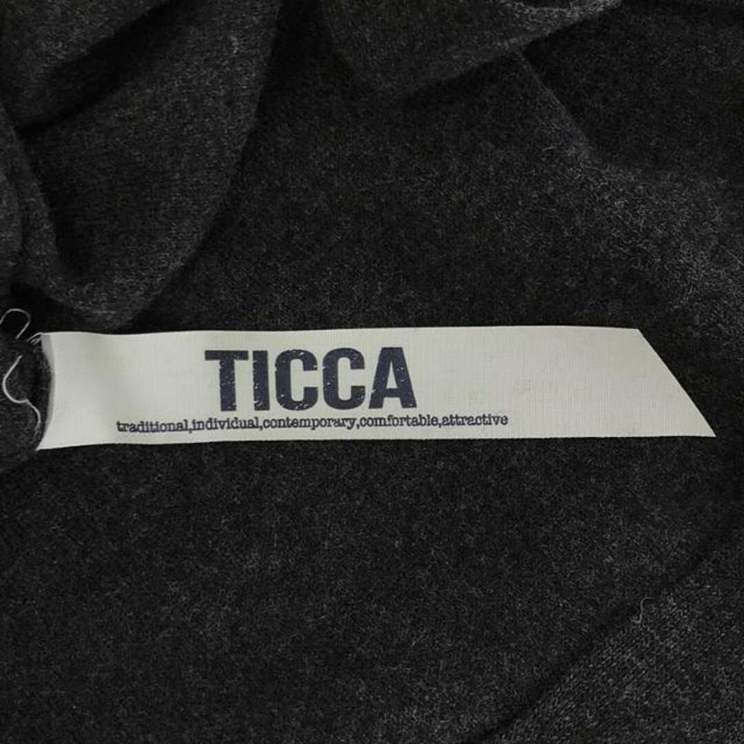 TICCA(ティッカ)のTICCA / ティッカ | スタンドネックロングベスト | F | チャコールグレー | レディース レディースのトップス(ベスト/ジレ)の商品写真