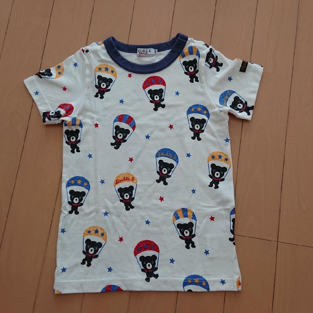 mikihouse(ミキハウス)のミキハウス ダブルB ビーくんパラシュートＴシャツ キッズ/ベビー/マタニティのキッズ服男の子用(90cm~)(Tシャツ/カットソー)の商品写真