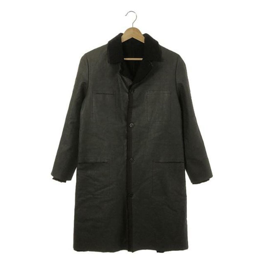 【美品】  m.a+ / エムエークロス | 4pocket medium coat / 異素材 レイヤード シングルコート | ブラック | メンズ メンズのジャケット/アウター(その他)の商品写真