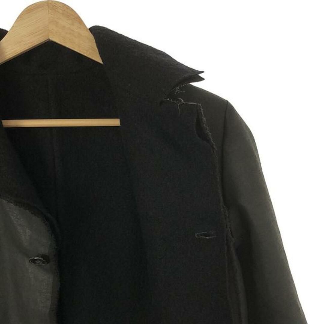 【美品】  m.a+ / エムエークロス | 4pocket medium coat / 異素材 レイヤード シングルコート | ブラック | メンズ メンズのジャケット/アウター(その他)の商品写真