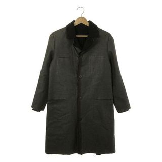 【美品】  m.a+ / エムエークロス | 4pocket medium coat / 異素材 レイヤード シングルコート | ブラック | メンズ(その他)