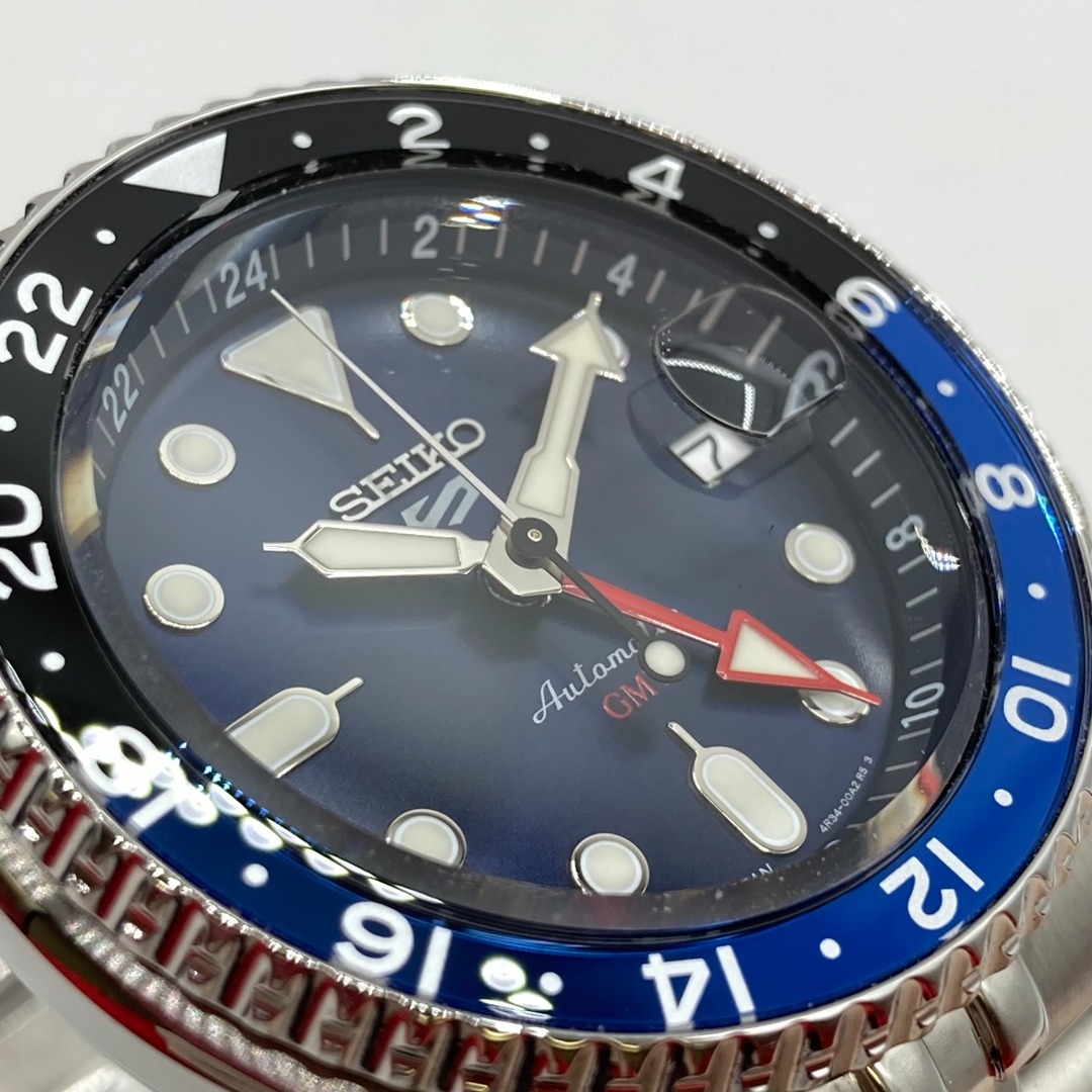 SEIKO(セイコー)の◎◎SEIKO セイコー 5スポーツ GMT 自動巻 メンズ 腕時計 箱付 4R34-00A0 メンズの時計(腕時計(アナログ))の商品写真