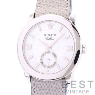 ロレックス(ROLEX)の【OH済】 ロレックス 【ROLEX】 チェリーニ チェリニウム 5240/6 メンズ ホワイトMOP プラチナ950 腕時計 時計 CELLINI CELLINIUM WHITE MOP PT950 【中古】 (腕時計(アナログ))