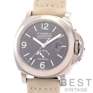 【OH済】 オフィチーネパネライ 【OFFICINE PANERAI】 ルミノール パワーリザーブ PAM00057 メンズ ブラウン チタン 腕時計 時計 LUMINOR POWER RESERVE BROWN TI 【中古】 