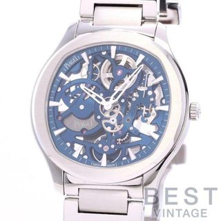 ピアジェ(PIAGET)のピアジェ 【PIAGET】 ポロ スケルトン G0A45004 メンズ スケルトン/ブルー ステンレススティール 腕時計 時計 POLO SKELETON WATCH SKELETON/BLUE SS 【中古】 (腕時計(アナログ))