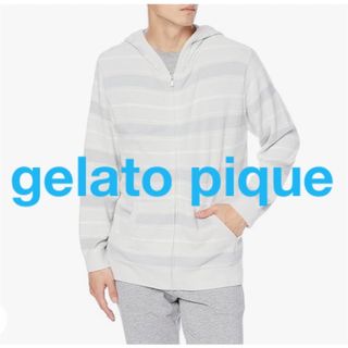 gelato pique - gelato pique  ’スムーズィーライト’ランダムボーダーパーカ