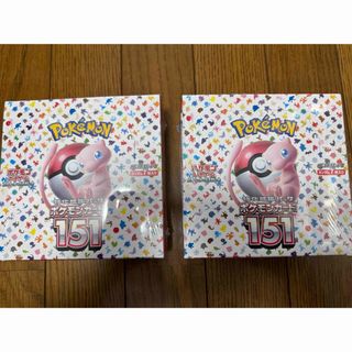 ポケモン(ポケモン)のポケモンカード151 2BOX シュリンク付き　未サーチ品(Box/デッキ/パック)