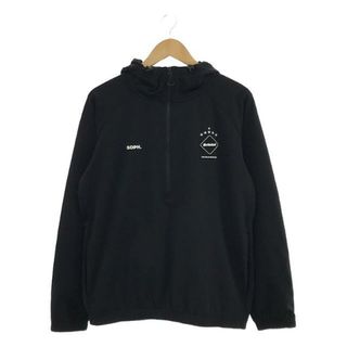 【美品】  FCRB / エフシーレアルブリストル | 2024SS | PDK HALF ZIP HOODED TOP / ハーフジップ プルオーバー | S | ブラック | メンズ(スウェット)