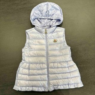 モンクレール(MONCLER)のモンクレール☆110☆ダウンベスト☆フード取り外し可能☆女の子キッズ子供ガールズ(ジャケット/上着)