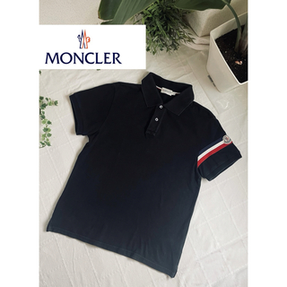 人気【正規品MONCLER】モンクレール　鹿の子ポロシャツ半袖ポロシャツ　黒S