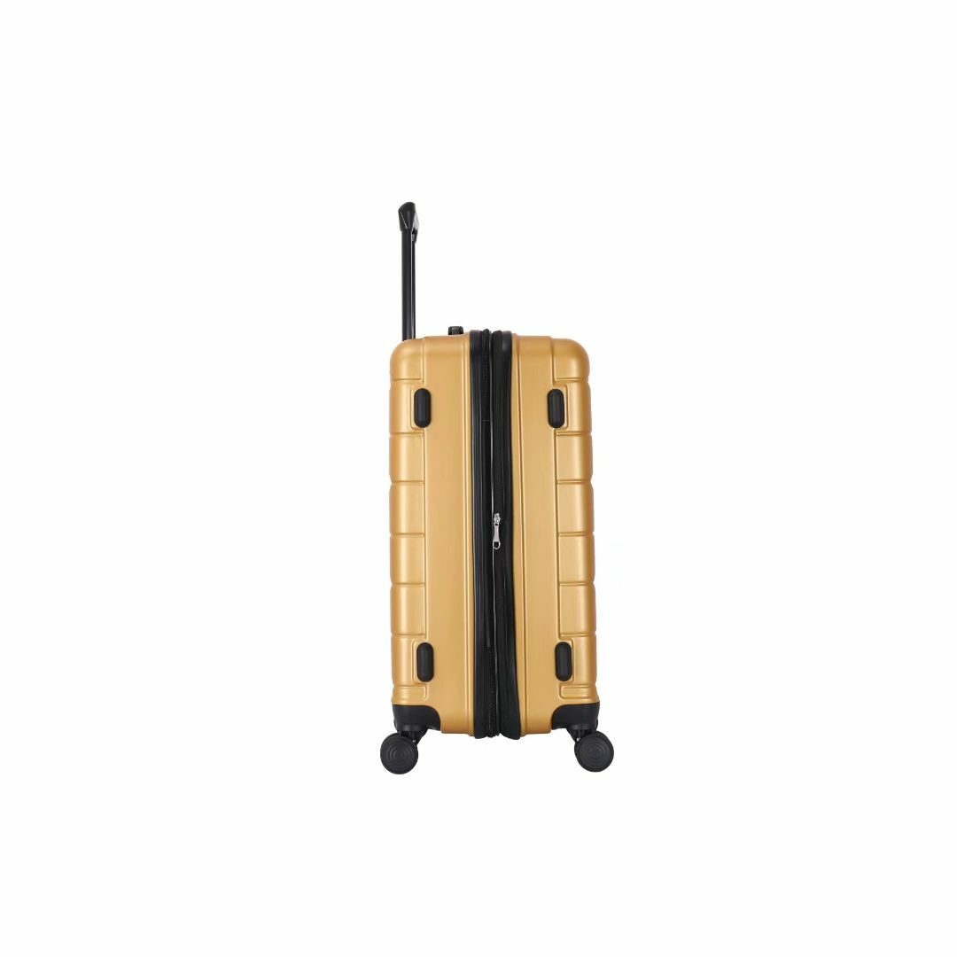 キャリーケース ゴールド Mサイズ 新品 軽量 静音 TSAロック ダイヤル レディースのバッグ(スーツケース/キャリーバッグ)の商品写真
