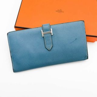 エルメス(Hermes)のエルメス　べアンスフレ　ブルージーン　折財布　137(財布)