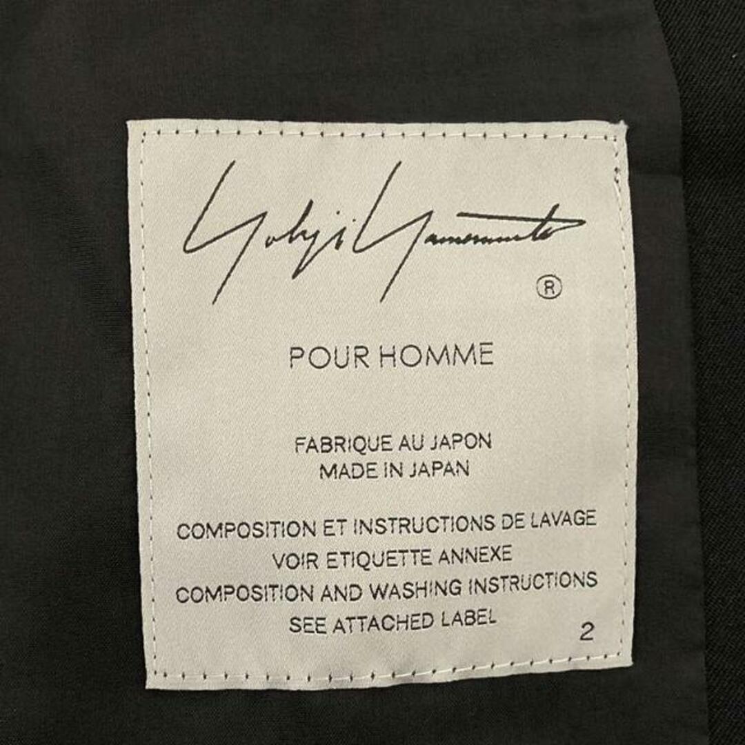 Yohji Yamamoto POUR HOMME(ヨウジヤマモトプールオム)の【美品】  YOHJI YAMAMOTO POUR HOMME / ヨウジヤマモトプールオム | ウールギャバジン 箱ポケットJKT背ヌキ ジャケット | 2 | ブラック | メンズ メンズのジャケット/アウター(その他)の商品写真