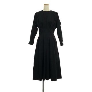 foufou / フーフー | 【THE DRESS #24】 raglan sleeve dress ワンピース | 0 | ブラック | レディース(ロングワンピース/マキシワンピース)