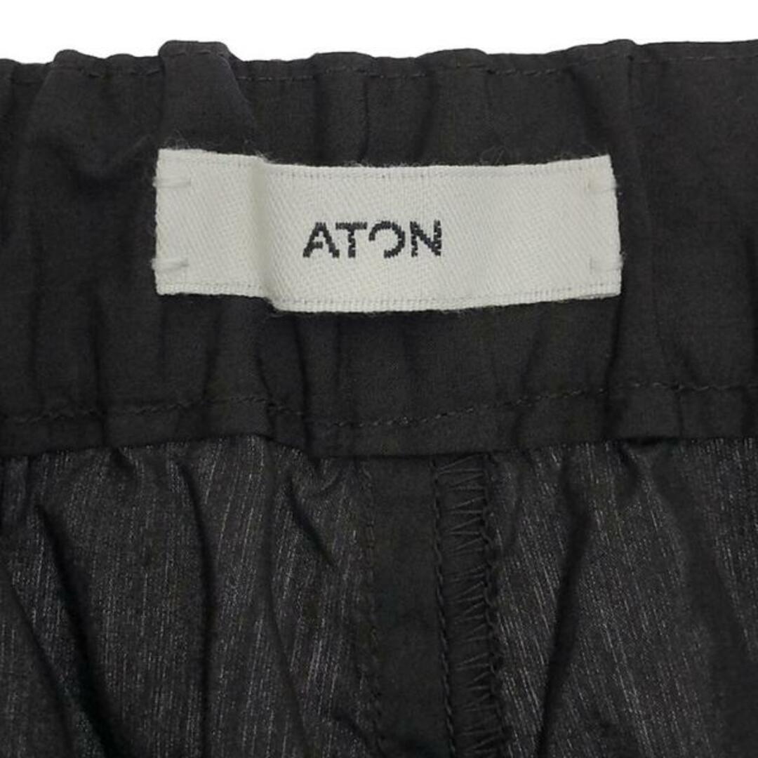 ATON(エイトン)の【新品】  ATON / エイトン | COTTON LAWN タックワイド イージーパンツ | 1 | チャコール | レディース レディースのパンツ(その他)の商品写真