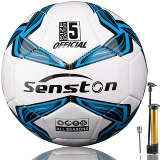 【色:ライトブルー5号】Senston サッカーボール 4号 5号 サッカー 中(バスケットボール)