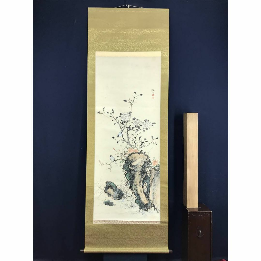 模写/山本梅逸/花鳥図/花図/掛軸☆宝船☆AD-846の通販 by 掛軸 模写/山本梅逸/花鳥図/花図/掛軸☆宝船☆AD-846の通販 by 掛軸