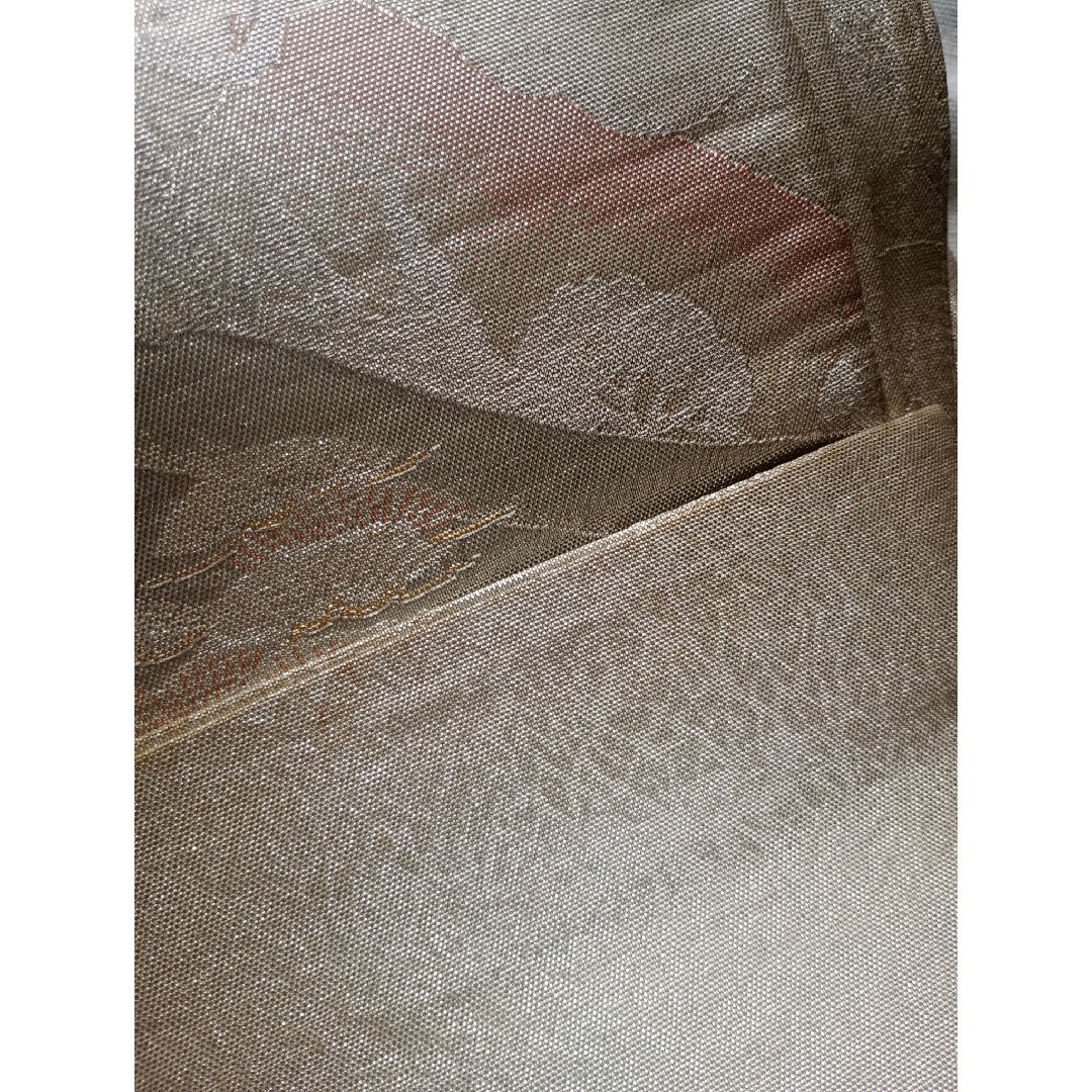 袋帯◆寺院柄◆ベージュ系 レディースの水着/浴衣(帯)の商品写真