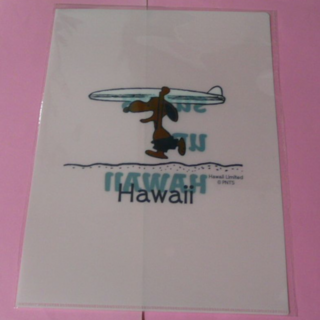 スヌーピー(SNOOPY)のスヌーピー　モニホノルル　SURF'S UP  HAWAII 　クリアファイル(キャラクターグッズ)