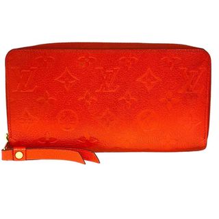 ルイヴィトン(LOUIS VUITTON)のルイヴィトン LOUIS VUITTON 長財布
 モノグラムアンプラント ジッピーウォレット ラウンドファスナー M60775 レッド(財布)