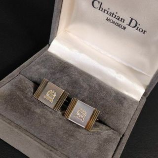 【美品】Dior　ディオール　カフス　CDロゴ　ゴールド　シルバー　カフリンクス(カフリンクス)