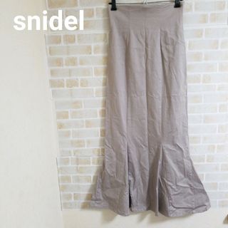 スナイデル(SNIDEL)のsnidel ハイウエストヘムフレアスカート(ロングスカート)