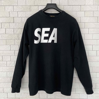 ウィンダンシー(WIND AND SEA)のWIND AND SEA  22SS  長袖 ロゴ L 黒 (Tシャツ/カットソー(七分/長袖))