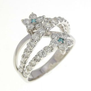 PT フラワー トルマリン リング 0.03CT(リング(指輪))