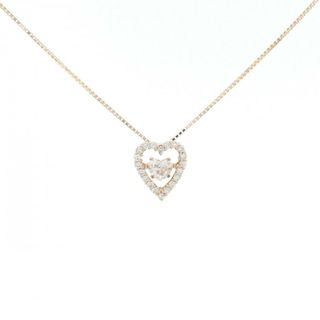 K18PG ハート ダイヤモンド ネックレス 0.302CT(ネックレス)