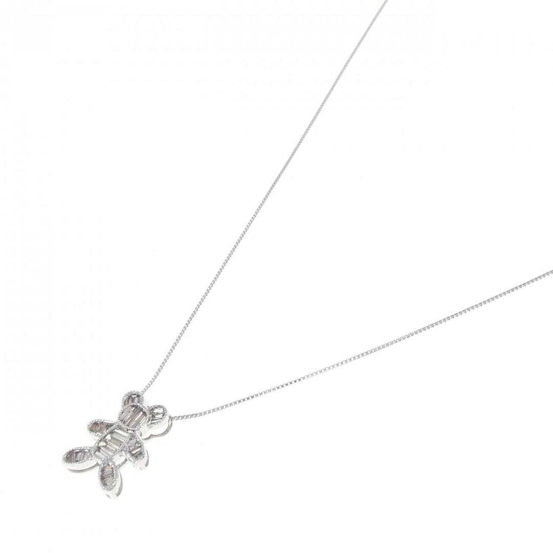 K18WG ベア ダイヤモンド ネックレス 0.47CT K18WG ベア ダイヤモンド ネックレス 0.47CT
