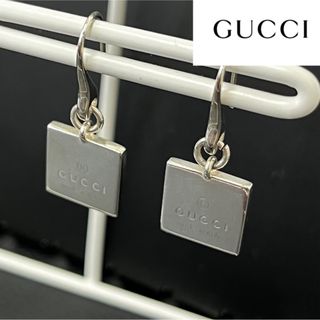 Gucci - (C043004)GUCCI スクエアプレート ピアス シルバー 925