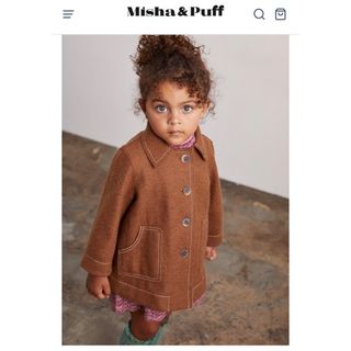 ミーシャアンドパフ(Misha & Puff)のmisha&puff コート　ブラック　10y(コート)