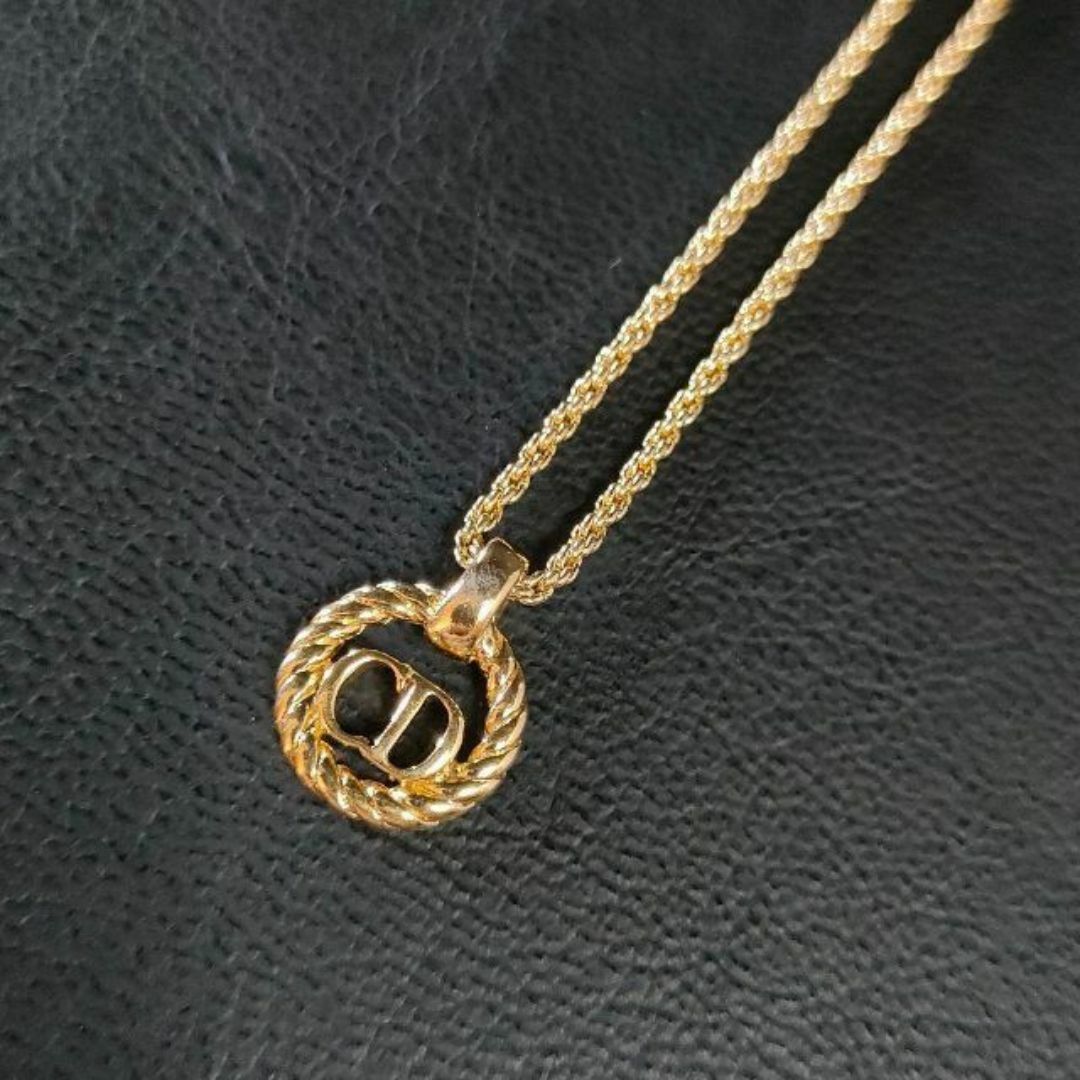 極美品】Diorディオール ネックレス ゴールド サークル ラウンド 極美品】Diorディオール ネックレス ゴールド サークル ラウンド