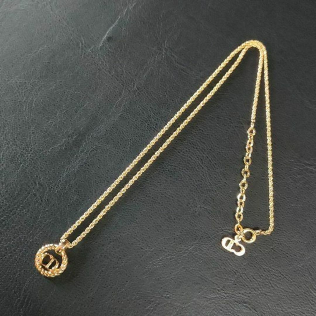極美品】Diorディオール ネックレス ゴールド サークル ラウンド 極美品】Diorディオール ネックレス ゴールド サークル ラウンド