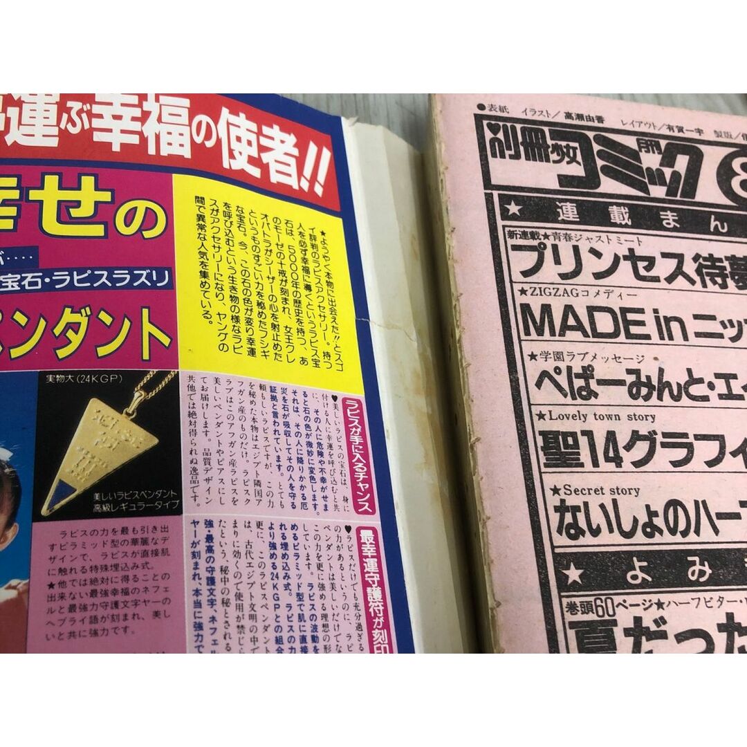 3-◇別冊 少女コミック 月刊 1986年 8月号 小学館 高瀬由香 3-◇別冊 少女コミック 月刊 1986年 8月号 小学館 高瀬由香