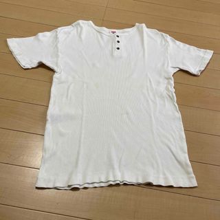 ヘインズ(Hanes)のHanes ヘンリーネックTシャツ　M(Tシャツ/カットソー(半袖/袖なし))